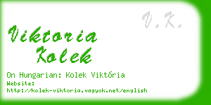 viktoria kolek business card