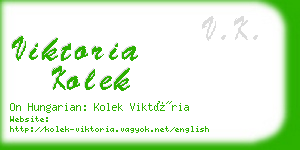 viktoria kolek business card